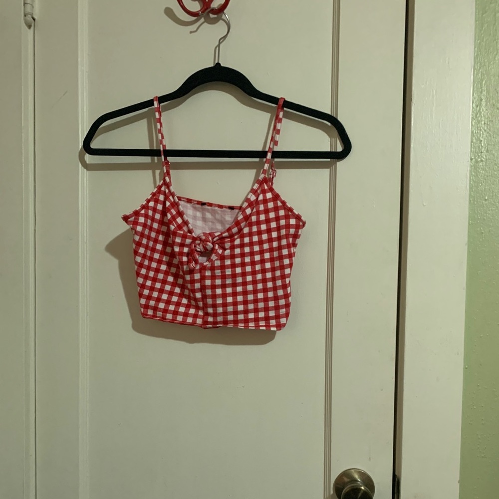 Gingham Crop Top